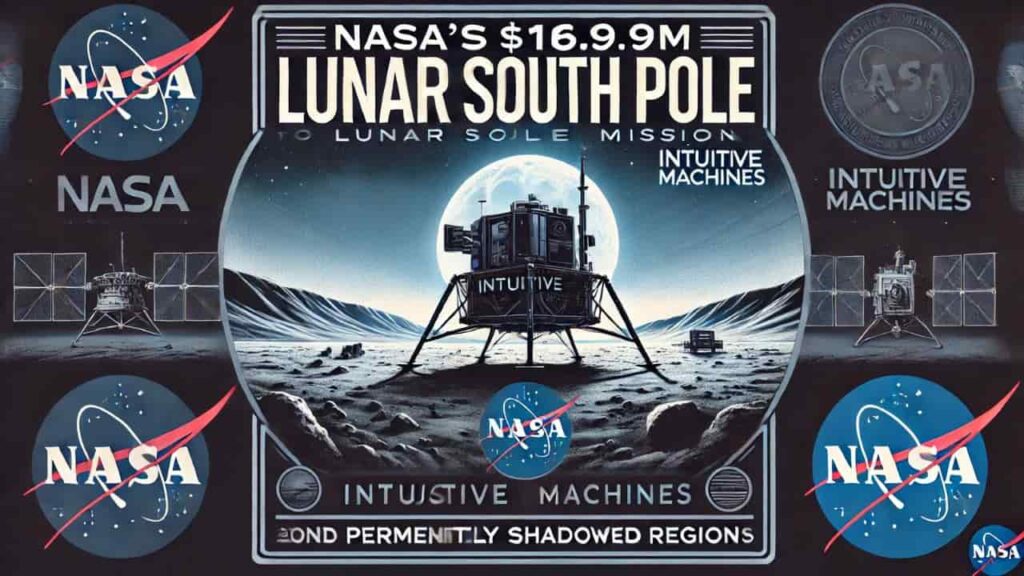 NASA Awards $116.9M Contract to Intuitive Machines for Lunar South Pole Research Mission